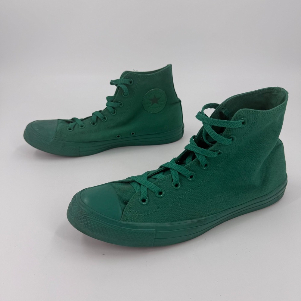 Converse High Top Sneakers Green Monochrome